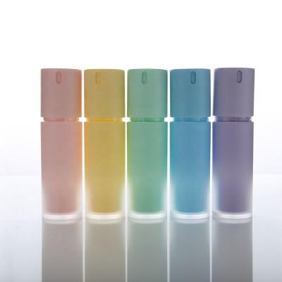 China Cute plastic lotion bottle packaging 50ml pump waterproof luxury cosmetic bottle new airless design for sale