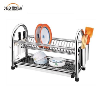 China Multifunctional Stocked Stainless Steel Dish Rack Kitchen Dish Rack Kitchen Rack for sale