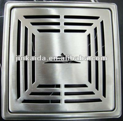 China Square Strainer 304# Stainless Steel Floor Drain 140x140 mm for sale