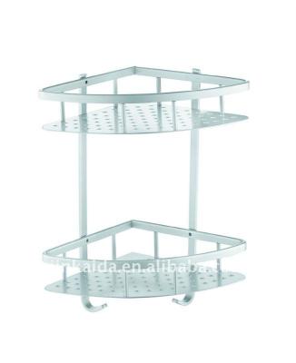 China Aluminum Aluminum Bath Rack Bath Shelf With Hooks L18-8-2d for sale