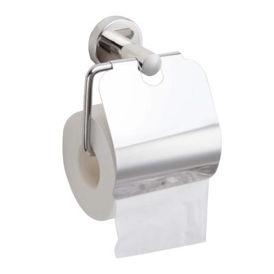 China Eco-friendly SUS304 Stainless Steel Mirror Polished Toilet Paper Holder Rolled Paper Hole for sale