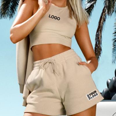 China Free Sample Cotton Women's Casual Gym Women's Wholesale Custom Fashion Anti-Wrinkle New Sweat Shorts Shorts for sale