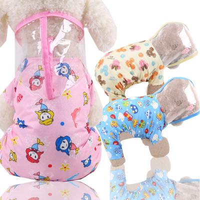 China New Fashion Viable Warm Waterproof Puppy Pet Raincoats Transparent Clothes Outdoors For Small Dogs Cats for sale