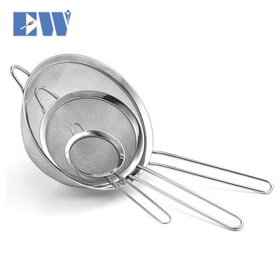 China 7/10/12/15/20cm fine mesh stainless steel viable sieve for sale