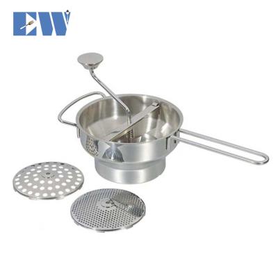 China Sustainable stainless steel food grinder with 4 discs for sale