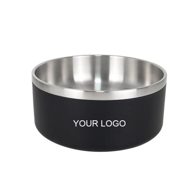 China IKITCHEN Viable Wholesale Pet Food Water Bowl Cat 32/64oz Dog Driver Bowl Stainless Steel Metal Dog Pet Set Bowl 21cm for sale