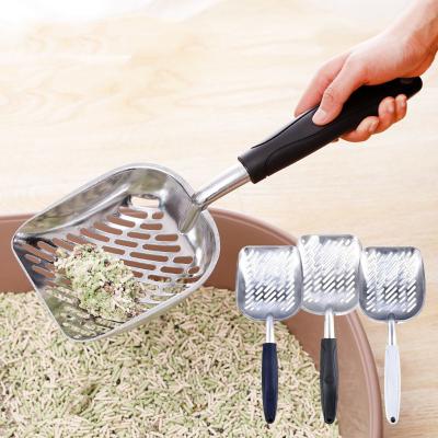 China IKITCHEN Long Viable Hot Selling Handle Steel Plastic Large Cat Sand Shovel Cleaning Stainless Cat Litter Scoop for sale