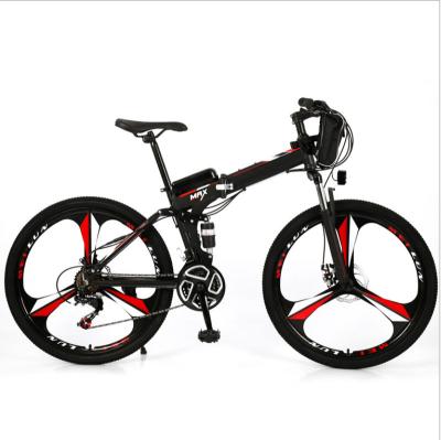 China Factory wholesale folding electric mountain bike lithium battery power mountain bike steel cycling for sale