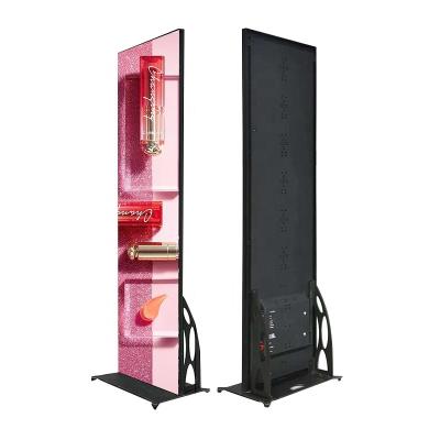 China P1.875 p2 Digital Indoor Mirror Commercial Advertising Signage Moving Poster Led Panel Screen Display For Shopping Mall for sale