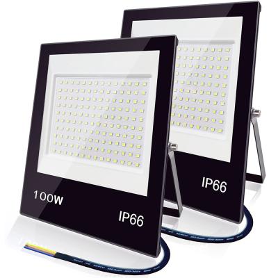 China Waterproof garden parking lot high power ip66 11000 lumen 85-265 volt rgb 100w led outdoor flood light for sale