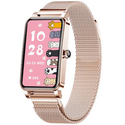 China Touch Screen Women Design Big Screen Smartwatch Bar Smart Watch Band zx19 for sale