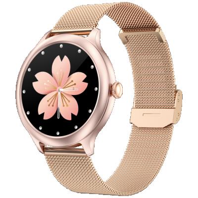 China Lady Girl Fashion Design Touch Screen Women Fitness Smartwatch Wristband Band Magnetic Charging Waterproof Smart Watch DK19 for sale