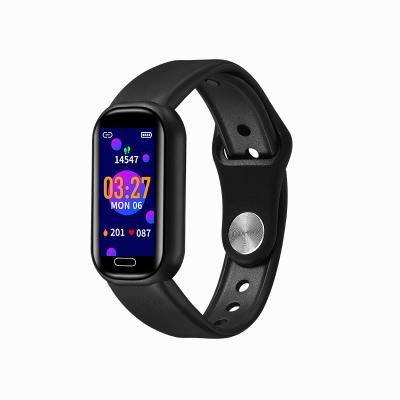 China Touch Screen 0.96 Inch Dual Reminder Call SMS BT Music Sleep Monitor Alert APP Reminder Smart Watch Social Bands Y16 for sale