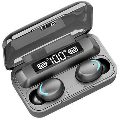 China Ear Earbuds Fast Charging Case Trending Products 2021 New Arrivals 2 in 1 2000mah Earphone Wireless Earbuds TWS F9 Battery LED Powerbank 5.0 for sale