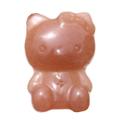 China Europe New High Quality Natural Sunstone Wholesale Crystal Hello Kitty Pendant for sale