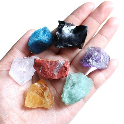 China Wholesale Price Europe Natural Rough Crystal Meditation 7 Seven Chakra Stones For Healing for sale