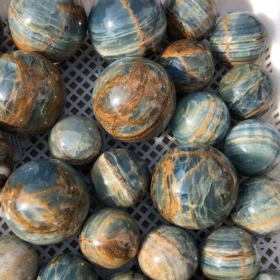 China Natural High Quality Blue Onyx Crystal Small Stone Spheres From Europe Wholesale Price for sale