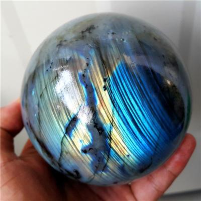 China Europe factory produce highly polished natural showy labradorite Crystal Sphere for sale