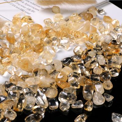 China Wholesale Price Small Crystal Chips For Home Decoration Natural Brazilian Citrine From Europe for sale