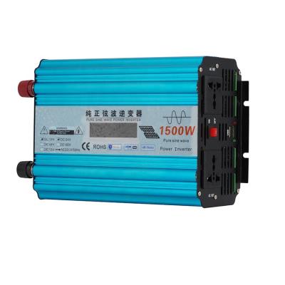 China AC Home Appliance OEM Full Power Inverter 1500W 12V24V48V To 220V Pure Sine Wave Inverter for sale