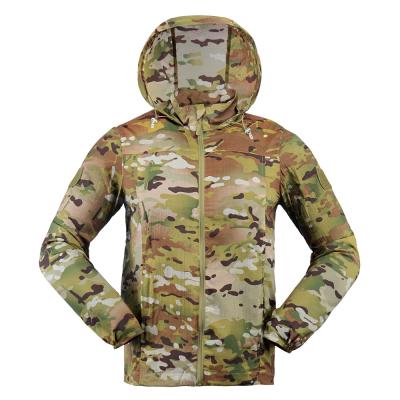 China Jackets Wholesale Mens Blank Camouflage Nylon Summer Anorak Sun Protection Custom Clothing for sale