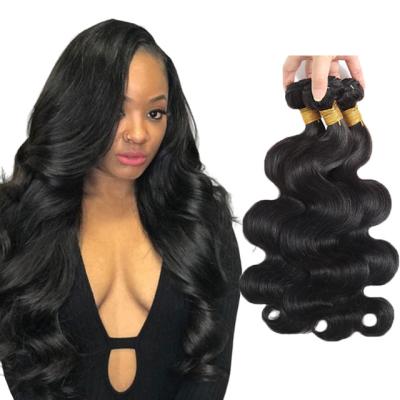 China Brazilian Raw Body Wave Virgin Hair Weave Bundle For Women Hair Extension Black Brown Body Weft Wave With Baby Hair Wholesale for sale