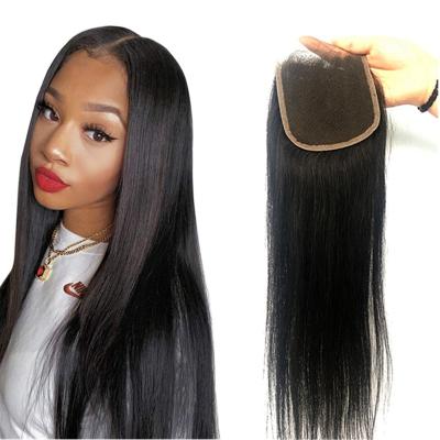 China Wholesale High Quality Straight Hair Weave Bundles With 4x4 5x5 6x6 7x7 Transparent Swiss Lace Closure HD Lace Closure for sale