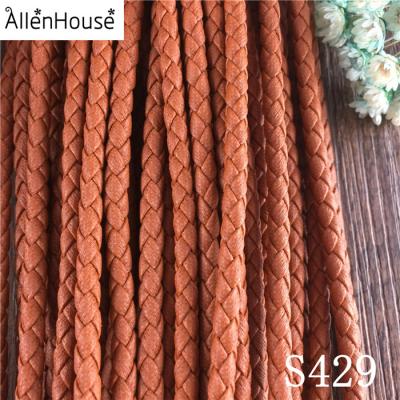 China Fashion and Export High Quality Leather Factory Home Allen Strings Cheapest Direct Braided 3/4/5/6mm PU Leather Strings for Key String for sale