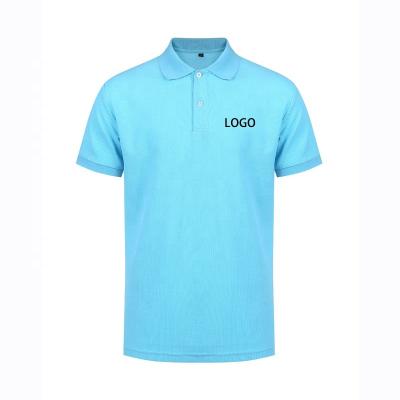 China Anti-wrinkle Hot selling printed logo white tactical man polo shirt cotton dress for sale