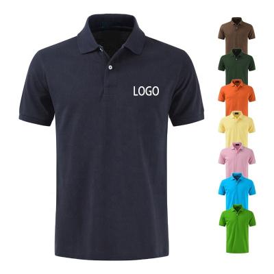 China High Quality Custom Logo Work Corporate Uniform Blank Anti-wrinkle Plain Embroidered Cotton Polyester Sports Men's Business Golf Polo Shirt for sale