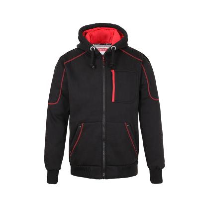 China Anti-wrinkle fortune top men's heavy zipper winter fleece lined hoodie for sale