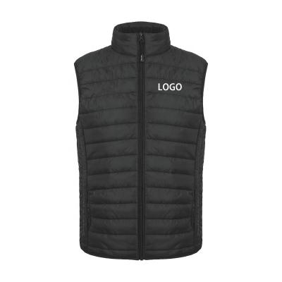 China Waterproof Custom Company Uniform Outdoor Work Wear Logo Winter Nylon Down Padded Mens Stripper Vest for sale