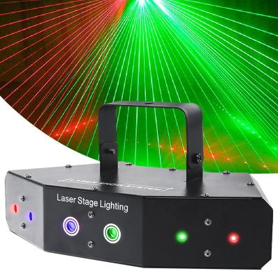 China New Popular Theme Park Light Projector Nightclub Bar Party Indoor Laser Beam DMX Control RGB 6 Eyes DJ Laser Light Show for sale