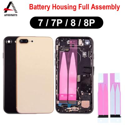 China Full Housing Case For iphone 8 8Plus 7 7plus Battery Back Cover+ Door Middle Frame Rear View With Flex Cable With CE 5.5 inch for sale