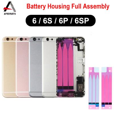 China Full Housing For Iphone 6 6G 6s Plus Battery Back Cover Door Rear Case View Middle Frames With Flex Cable Parts Assembly 4.7 inch/5.5 inch for sale