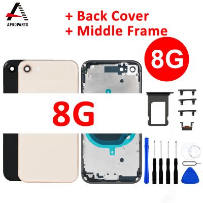 China For iPhone 8G 4.7 inch Metal Back View Chassis Housing Battery Cover Middle Repair Parts for sale