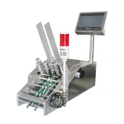 China Beverage Real Time Printing System Card Friction Feeder With Inkjet Printer Feeding Printing Equipment for sale