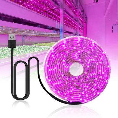 China Easy Install 5V USB LED Grow Light Waterproof 2835 SMD IP65 LED Strip Phyto Strip For Hydroponic Seed Plants Flowers Bulb Lamp for sale