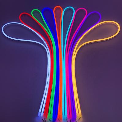 China Cuttable / waterproof outdoor decorative 5M IP65 DC12v bending smd2835 led strip light custom silicone flex led neon for sale