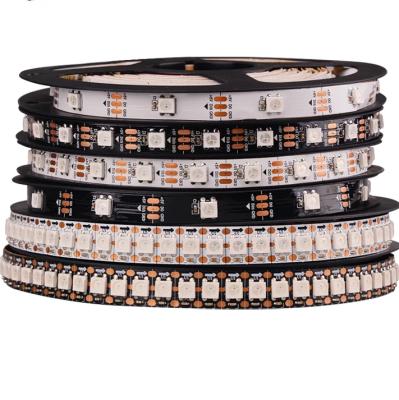 China residential ws2812 led strip lights shenzhen backlight sk6812 multicolor affordable smd 5050 rgb ws2812b led strip lights for sale