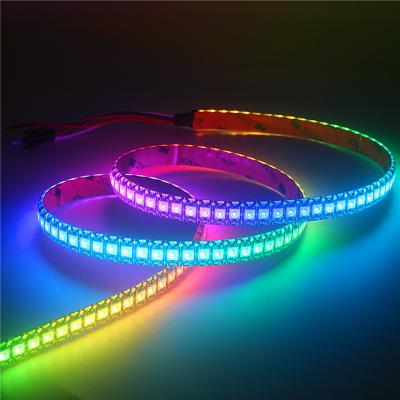 China Residential Accessible 5V WS2812B LED Smart Strip Lights Dream Full Color Running Color Changing Led Strip for sale