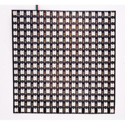 China LANDSCAPE DC5V 5050 RGB Matrix Led Flexible Pixel Module Light 8*8 16*16 8*32 Pixels WS2812B WS2812 Digital Panel Individually Accessible for sale