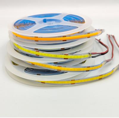 China No Facula 360LEDs COB LED Strip Light White 3000K 4000K 6000K Flexible Led Strip Lights DC12V 24V for sale