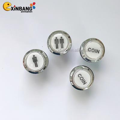 China 1P2P coin button. Arcade Push Button With Switch Led Arcade Game Machine Button For Sale 24mm for sale