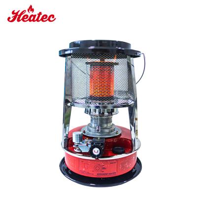 China Outdoor Carry Large Capacity Temperature Controlled Safe Self-Extinguishing Glass Kerosene Heater Outdoors for sale