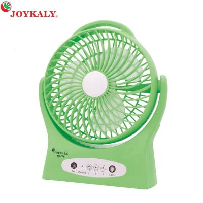 China Professional Wholesale 7 Inch Blade 3 Speed ​​Portable Led Plastic Fan Lower Noise 15 By 15 Rechargeable for sale