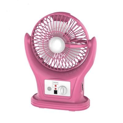 China Lowest Noise Hot Selling Portable USB Charge 7 Inch Professional Air Cooling Rechargeable Table Led Fan for sale