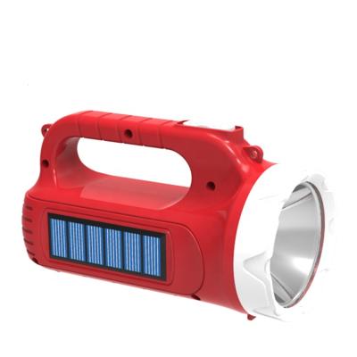 China Convenient Price Professional Cheap Camping Hunting Hand Held Solar Rechargeable Led Search Light for sale