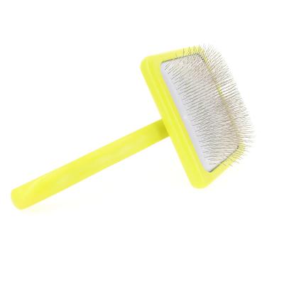 China Good Quality Pet Grooming Tool Dog Cat Slicker Brush Remove Pet Grooming Stocked Cleaning Brush for sale