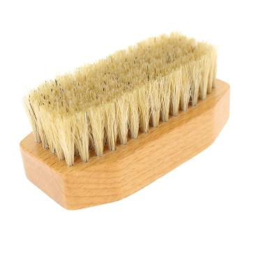 China High Quality Viable Horse Hair Bread Brush Beech Wood Shoe Cleaning Brush With Bristle for sale